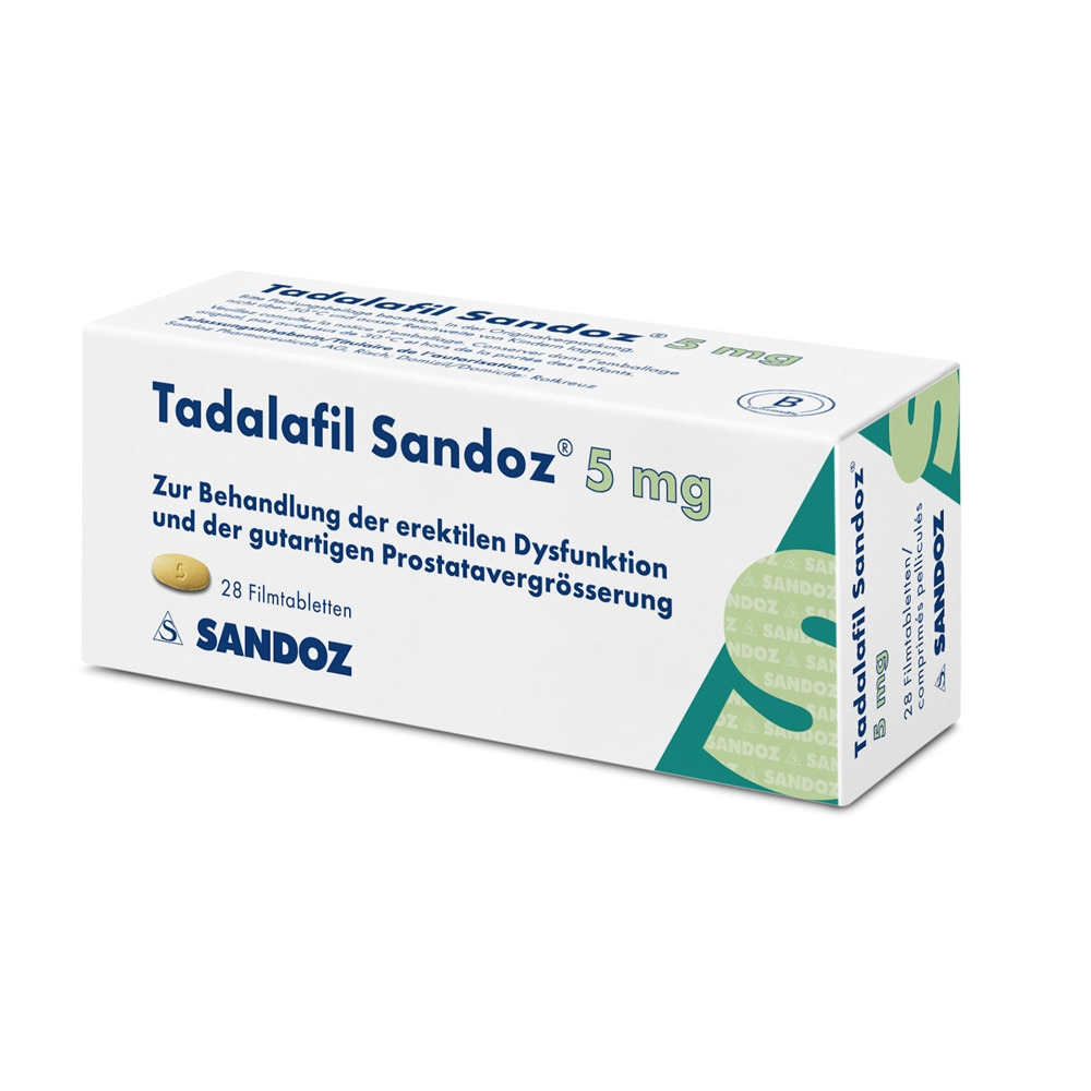 TADALAFIL Sandoz cpr pell 5 mg 28 pce