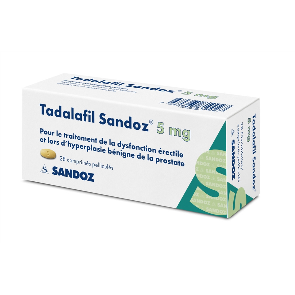 TADALAFIL Sandoz cpr pell 5 mg 28 pce