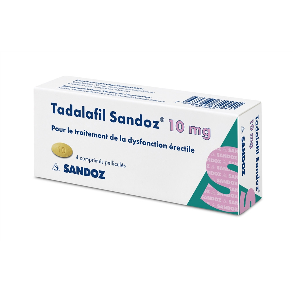 TADALAFIL Sandoz cpr pell 10 mg 4 pce
