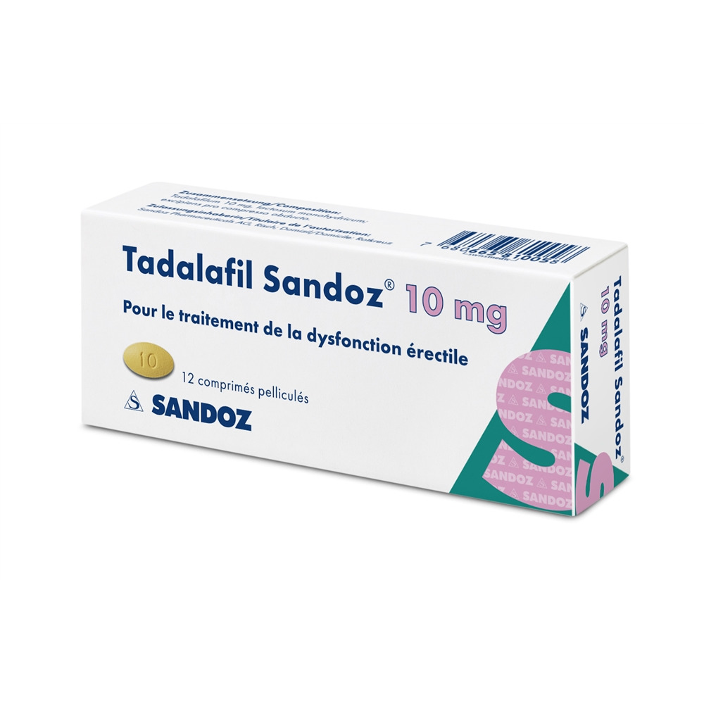 Tadalafil Sandoz 10mg, Filmtabletten