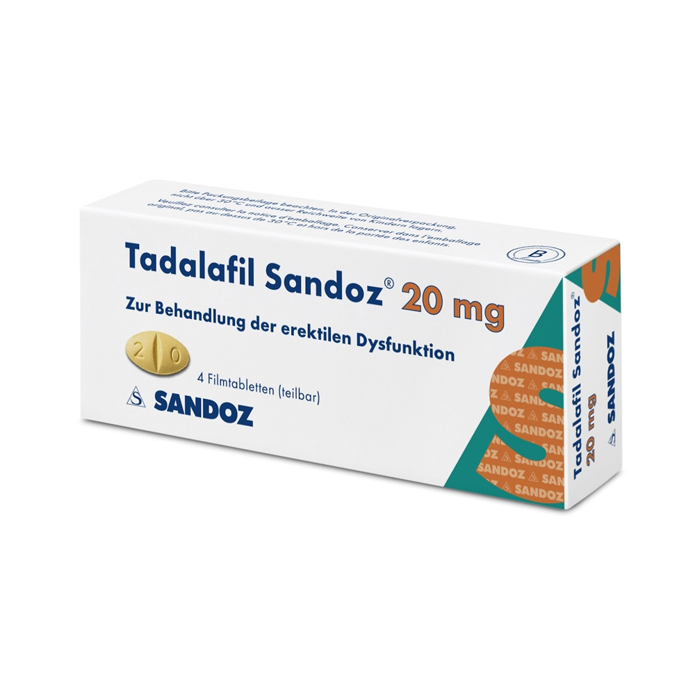 TADALAFIL Sandoz cpr pell 20 mg 4 pce