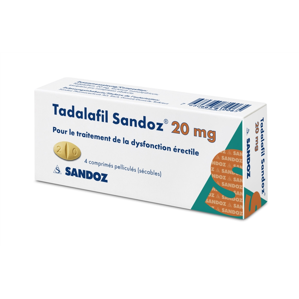TADALAFIL Sandoz cpr pell 20 mg 4 pce
