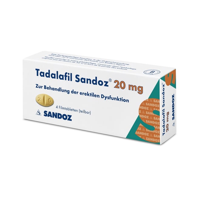 TADALAFIL Sandoz cpr pell 20 mg 4 pce