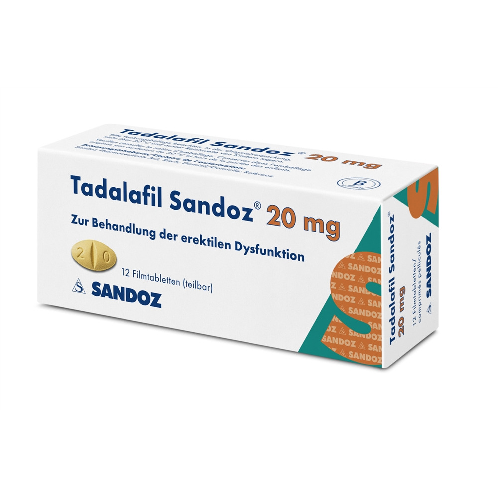TADALAFIL Sandoz cpr pell 20 mg 12 pce