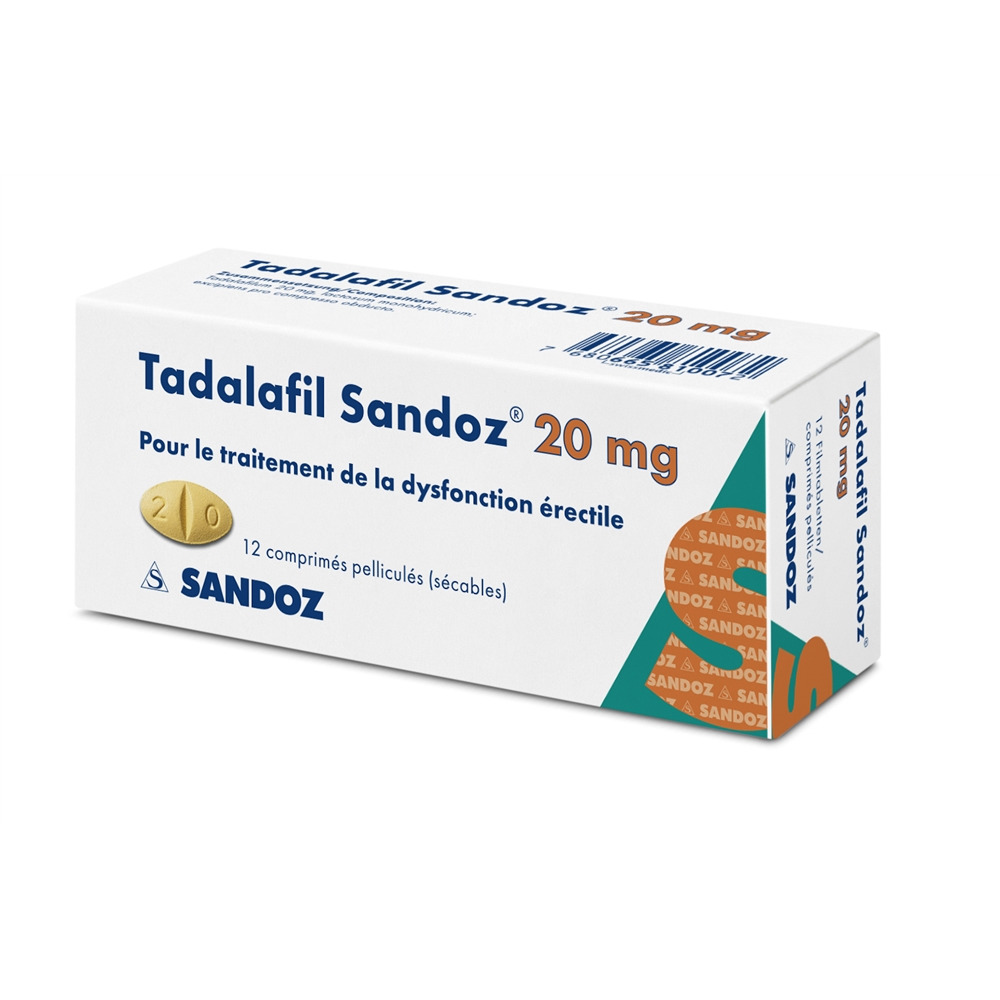 TADALAFIL Sandoz cpr pell 20 mg 12 pce