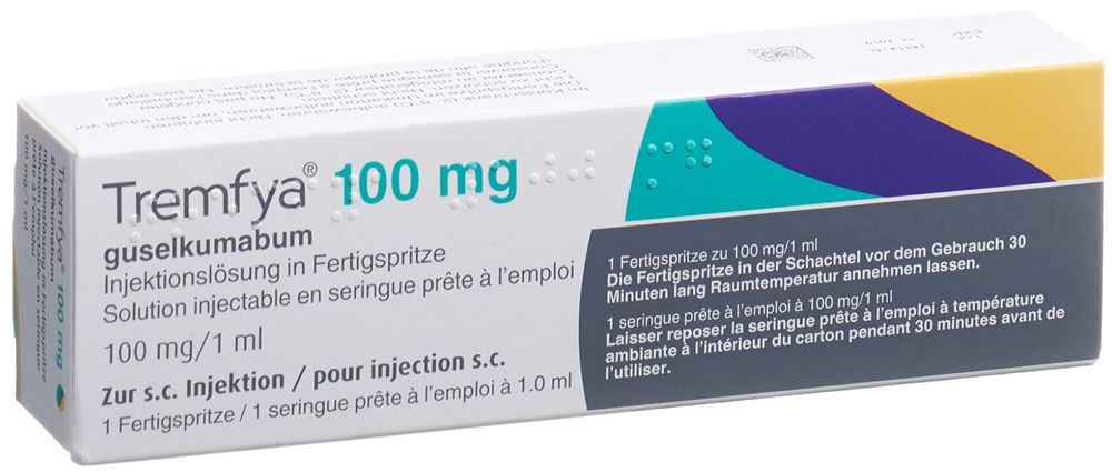 Tremfya 100 mg/1 ml, Injektionslösung in einer Fertigspritze