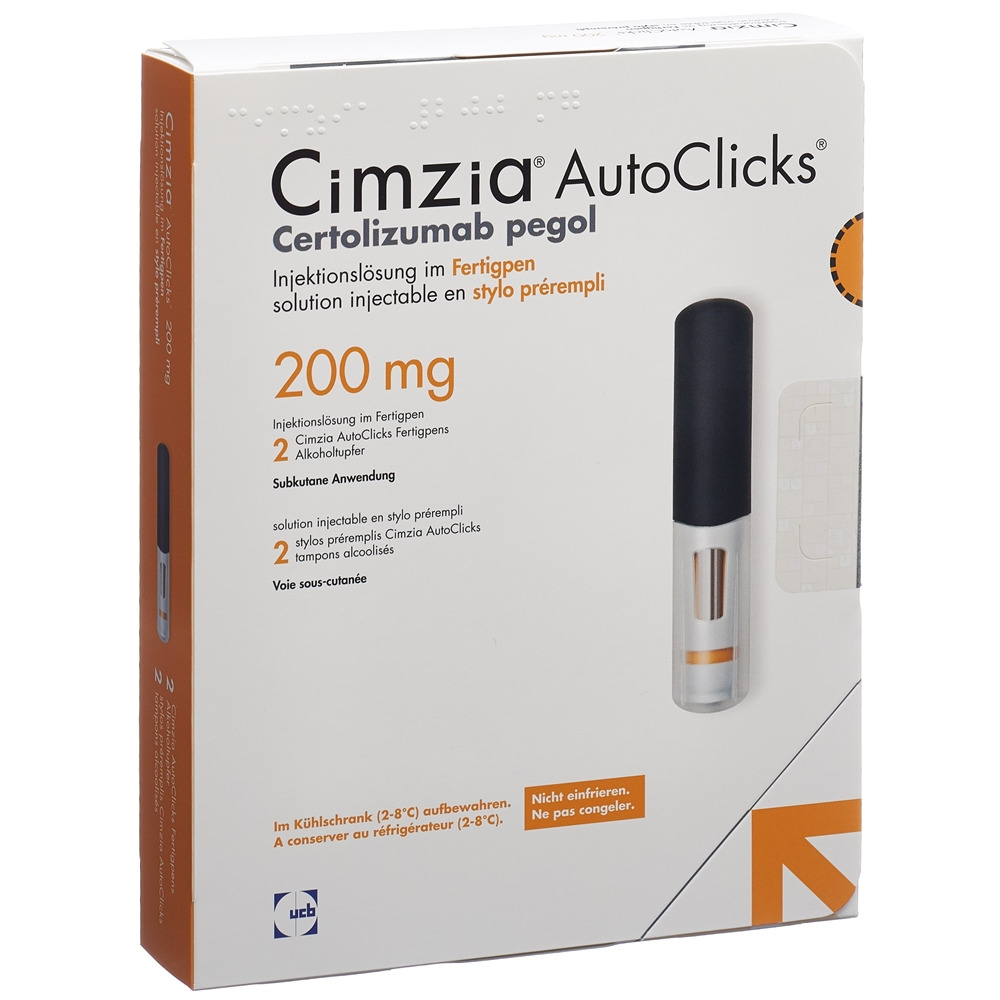 CIMZIA AutoClicks 200 mg/ml stylo pré 2 pce