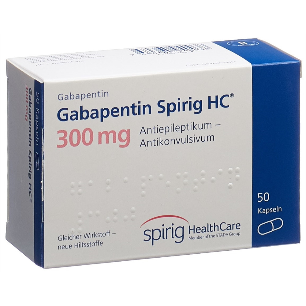 GABAPENTINE Spirig HC 300mg caps 300 mg 50 pce