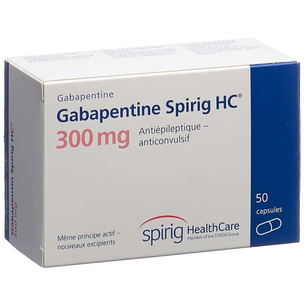 GABAPENTINE Spirig HC 300mg caps 300 mg 50 pce