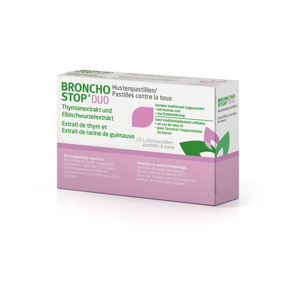 BRONCHOSTOP DUO pastilles contre la toux 20 pce