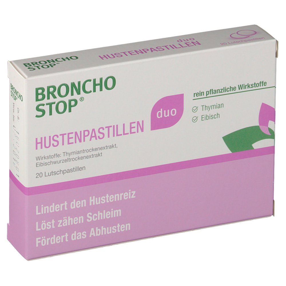 BronchostopDUO Hustenpastillen, Lutschpastillen