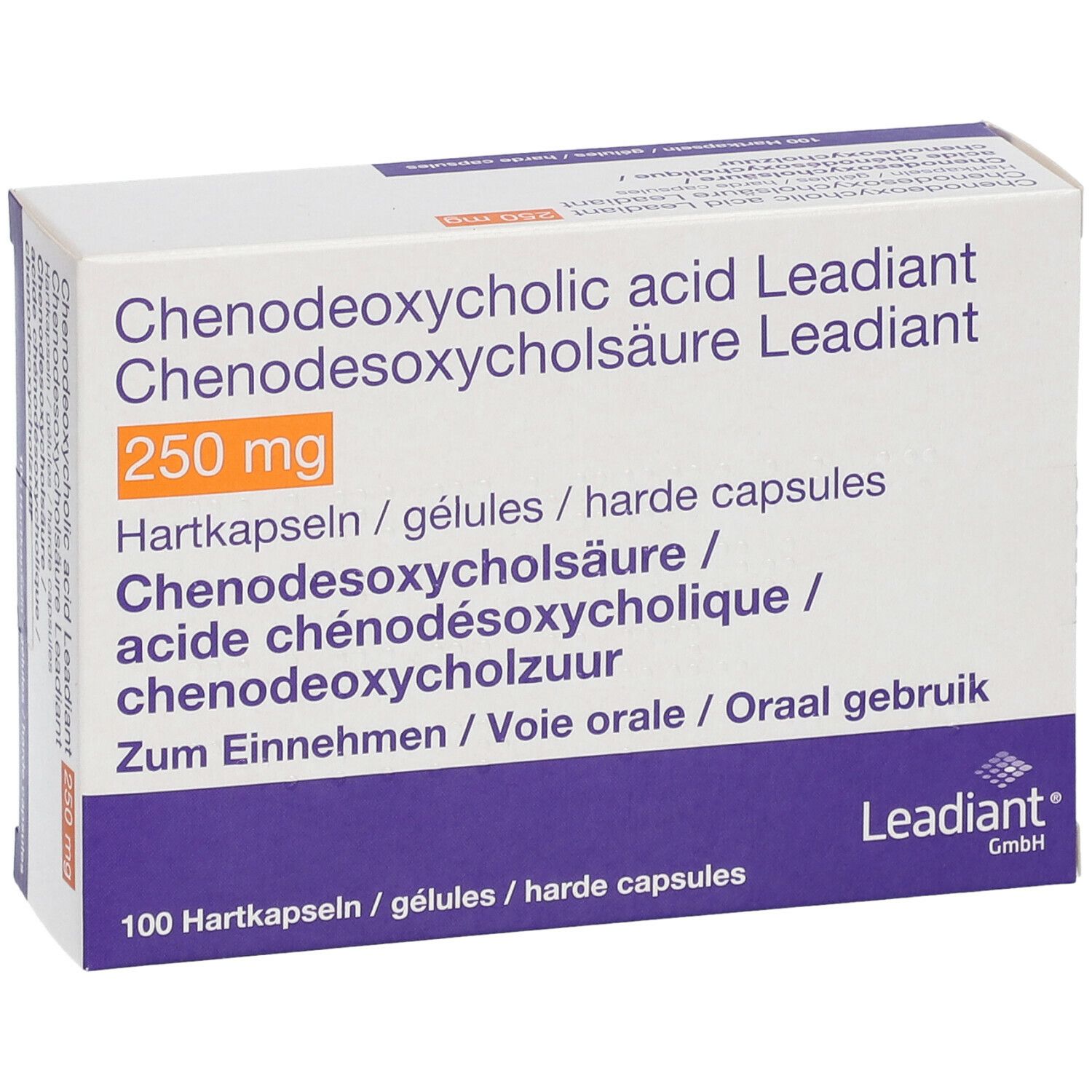 Acido chenodesossicolico Leadiant 250 mg, capsula rigida