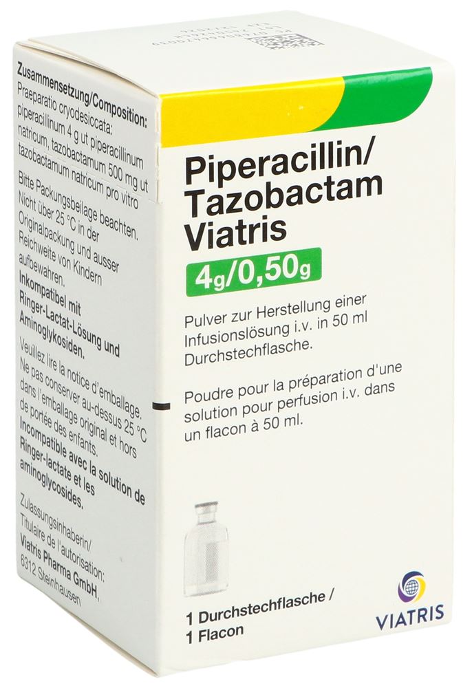 PIPERACILLIN TAZOB. Viatris 4 g/0.5 g flac