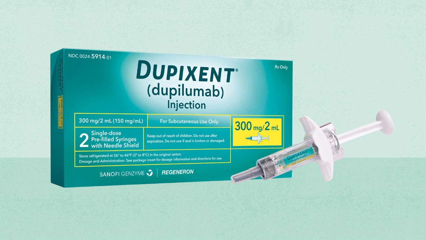 Dupixent 200 mg/1.14 ml, solution injectable en seringue préremplie avec système de sécurité