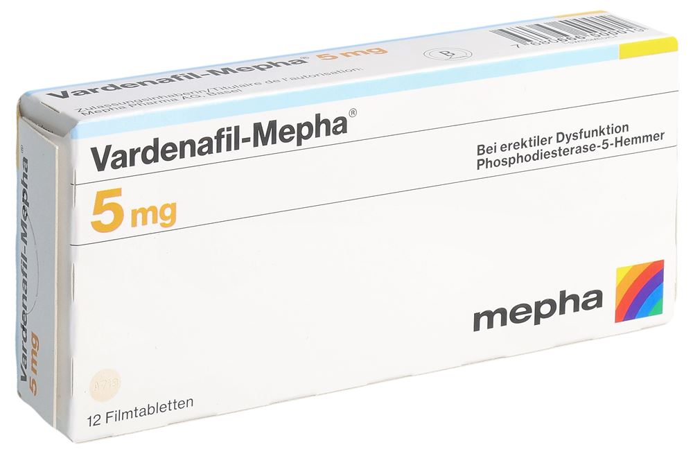 VARDENAFIL Mepha Lactab 5 mg 12 pce