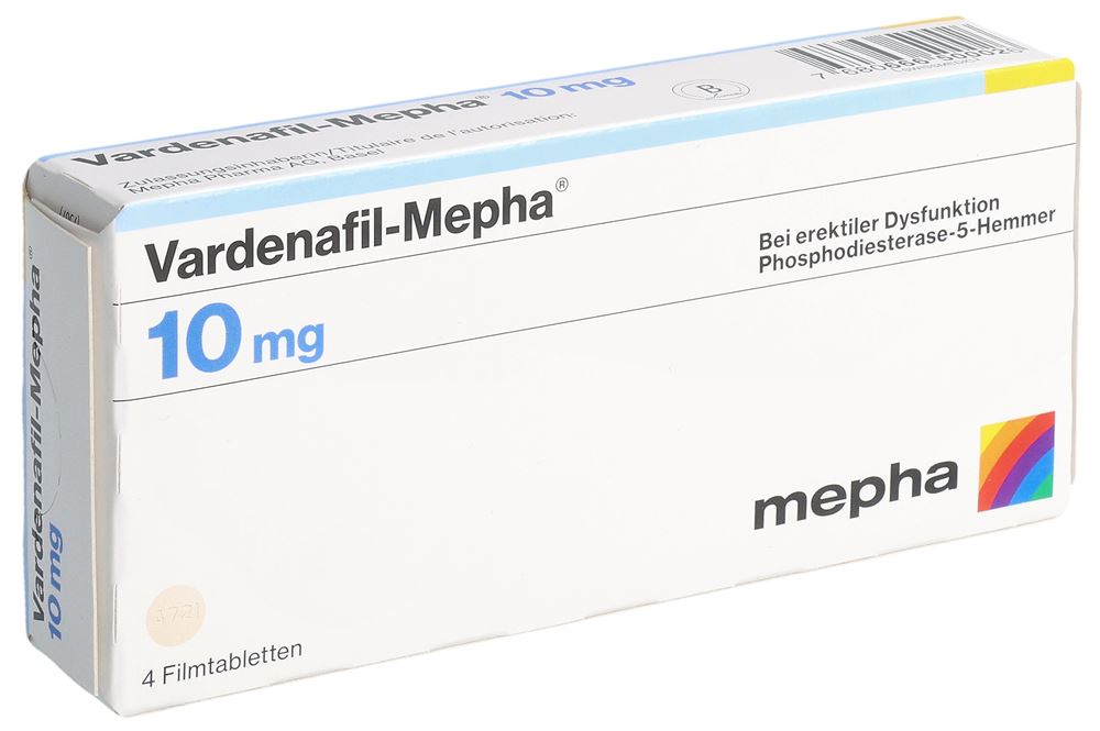 VARDENAFIL Mepha Lactab 10 mg 4 pce