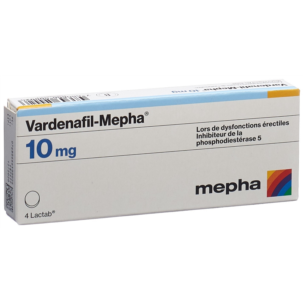 VARDENAFIL Mepha Lactab 10 mg 4 pce