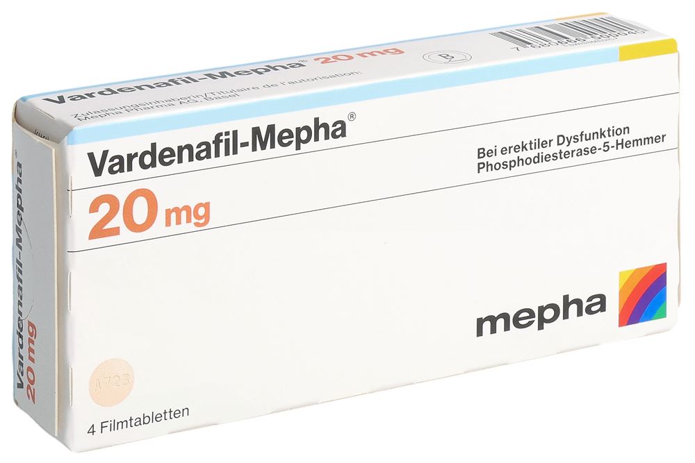 Vardenafil-Mepha 20 mg, Filmtabletten