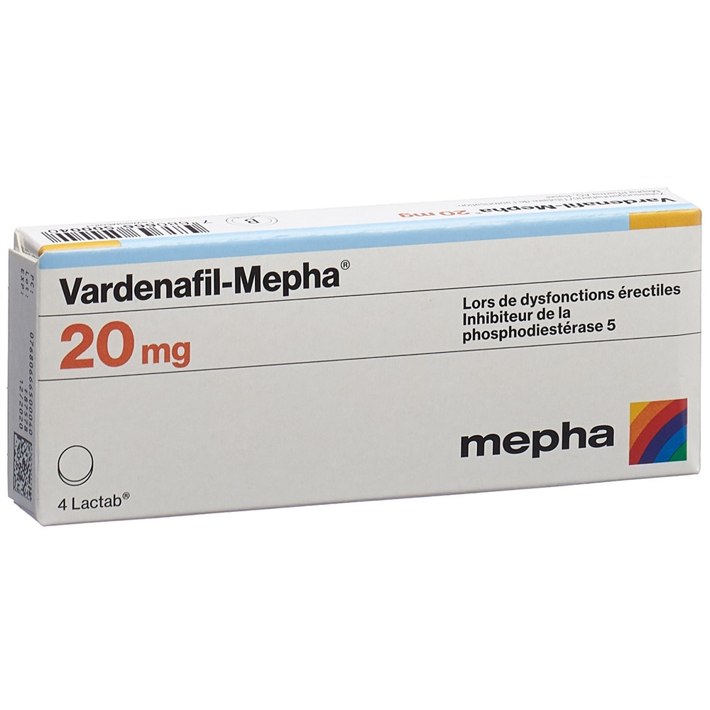 Vardenafil-Mepha 20 mg, Filmtabletten