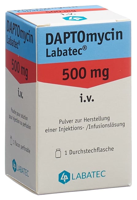 DAPTOMYCIN Labatec subst sèche 350 mg flac