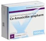 CO-AMOXICILLINE axapharm cpr pell 1000 mg 20 pce