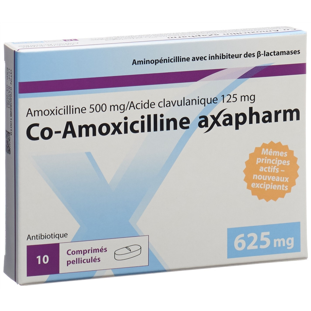 Co-Amoxicillin Axapharm 625 mg (500/125 mg), Filmtabletten