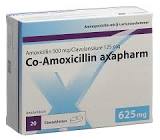 CO-AMOXICILLINE axapharm cpr pell 625 mg 20 pce