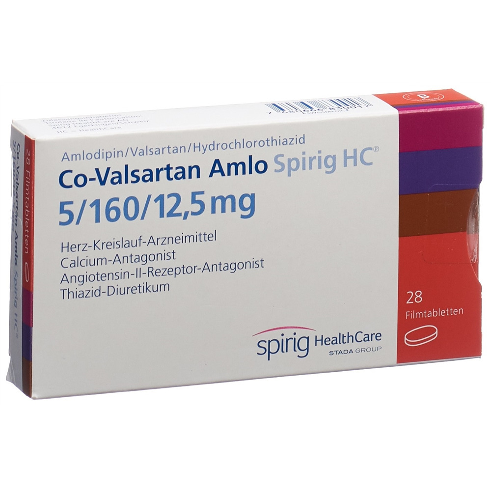 CO-VALSARTAN Amlo Spirig HC 5/160/12.5mg 28 pce