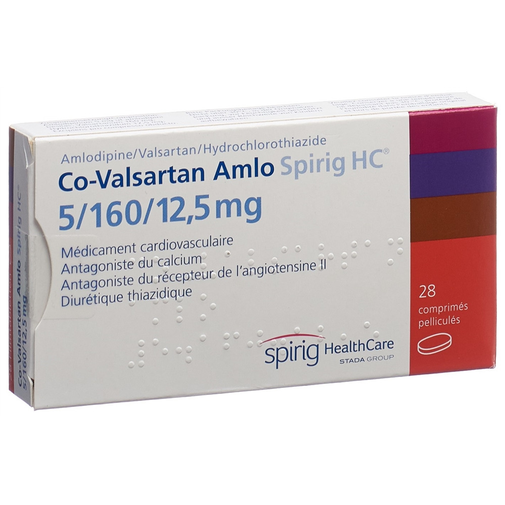 CO-VALSARTAN Amlo Spirig HC 5/160/12.5mg 28 pce