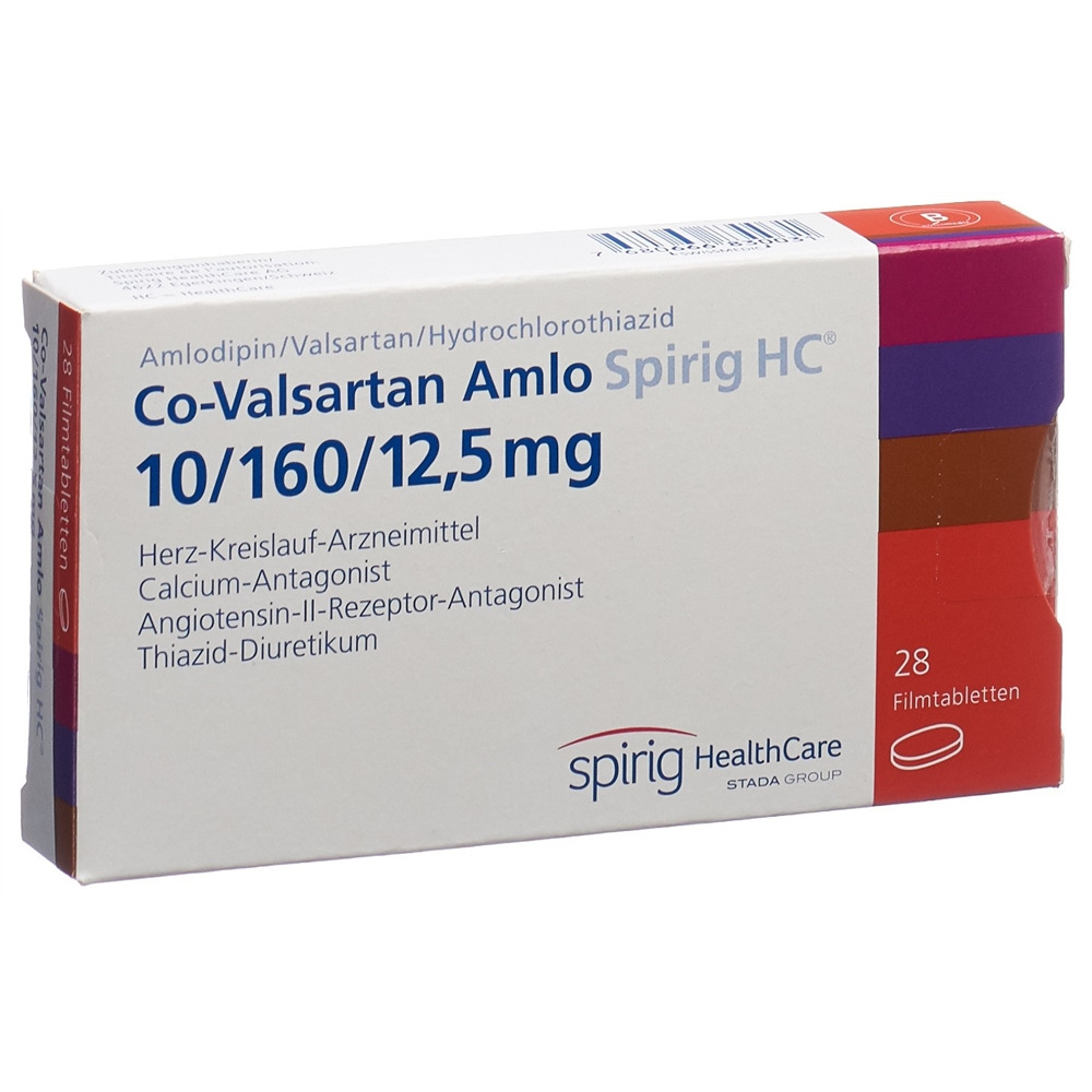 CO-VALSARTAN Amlo Spirig HC 10/160/12.5mg 28 pce