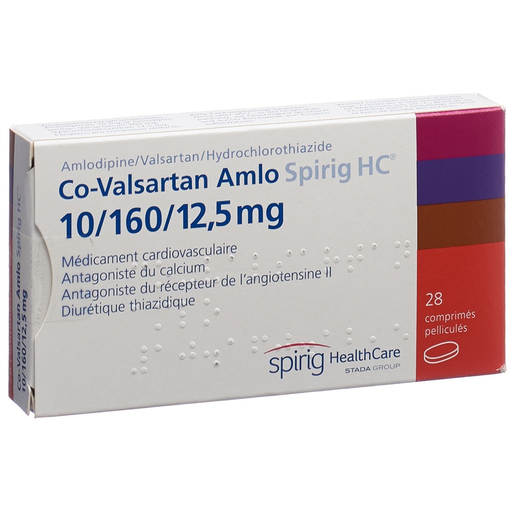 CO-VALSARTAN Amlo Spirig HC 10/160/12.5mg 28 pce