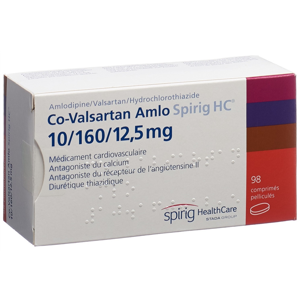 Co-Valsartan Amlo Spirig HC 10/160/12.5mg, Filmtabletten