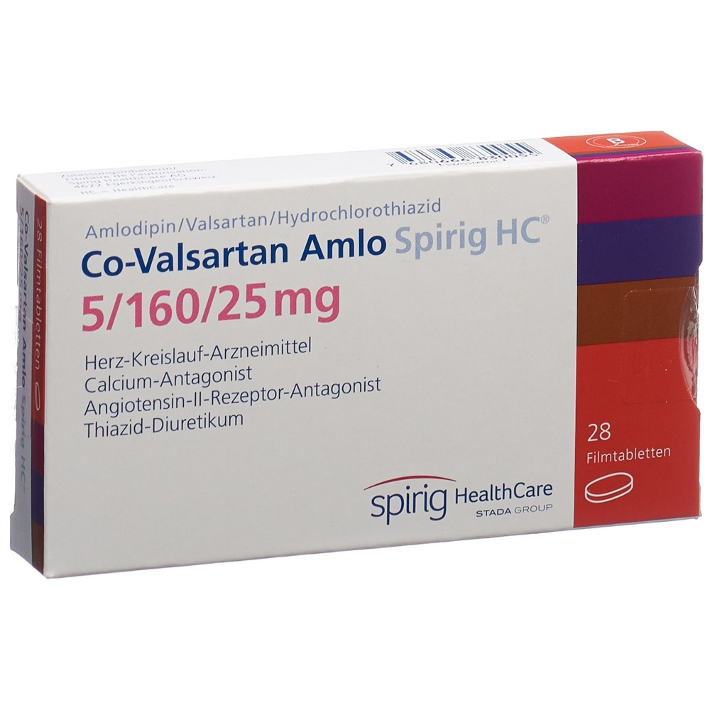 CO-VALSARTAN Amlo Spirig HC 5/160/25mg 28 pce