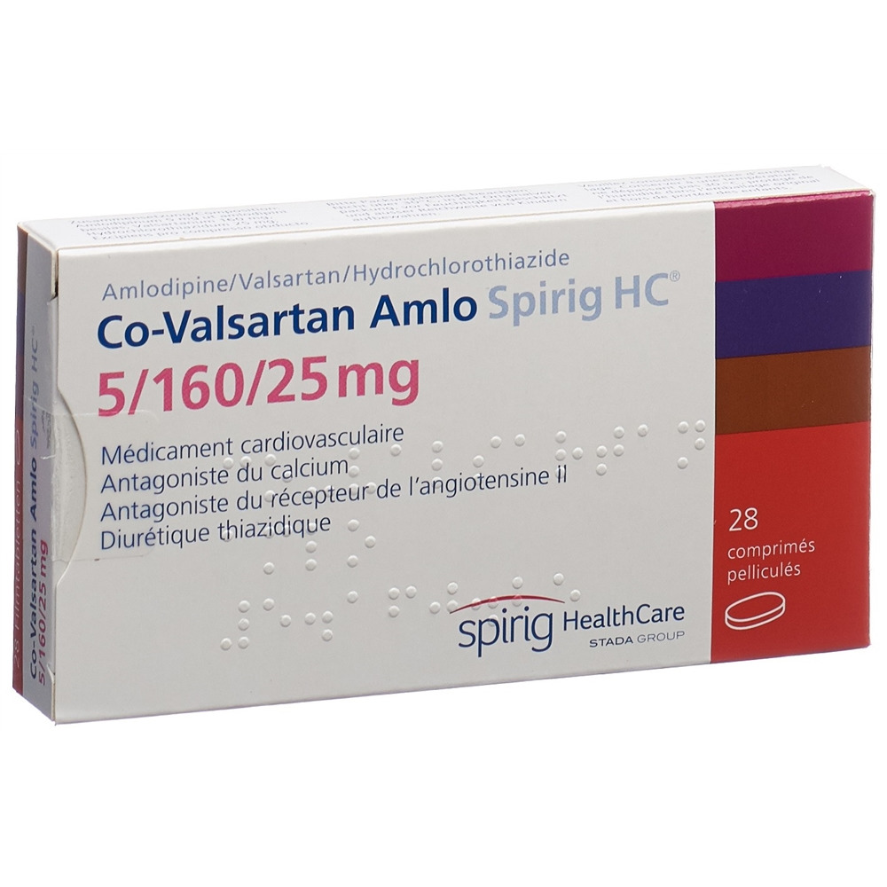 CO-VALSARTAN Amlo Spirig HC 5/160/25mg 28 pce
