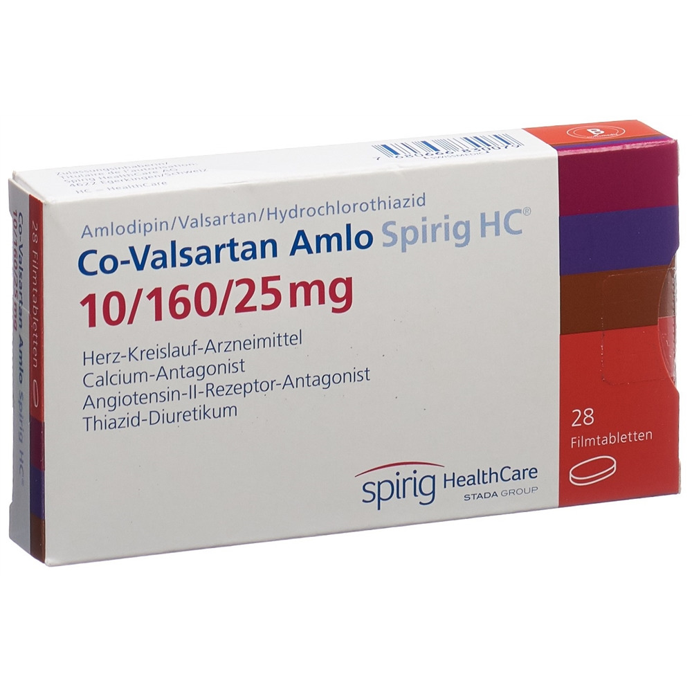 CO-VALSARTAN Amlo Spirig HC 10/160/25mg 28 pce