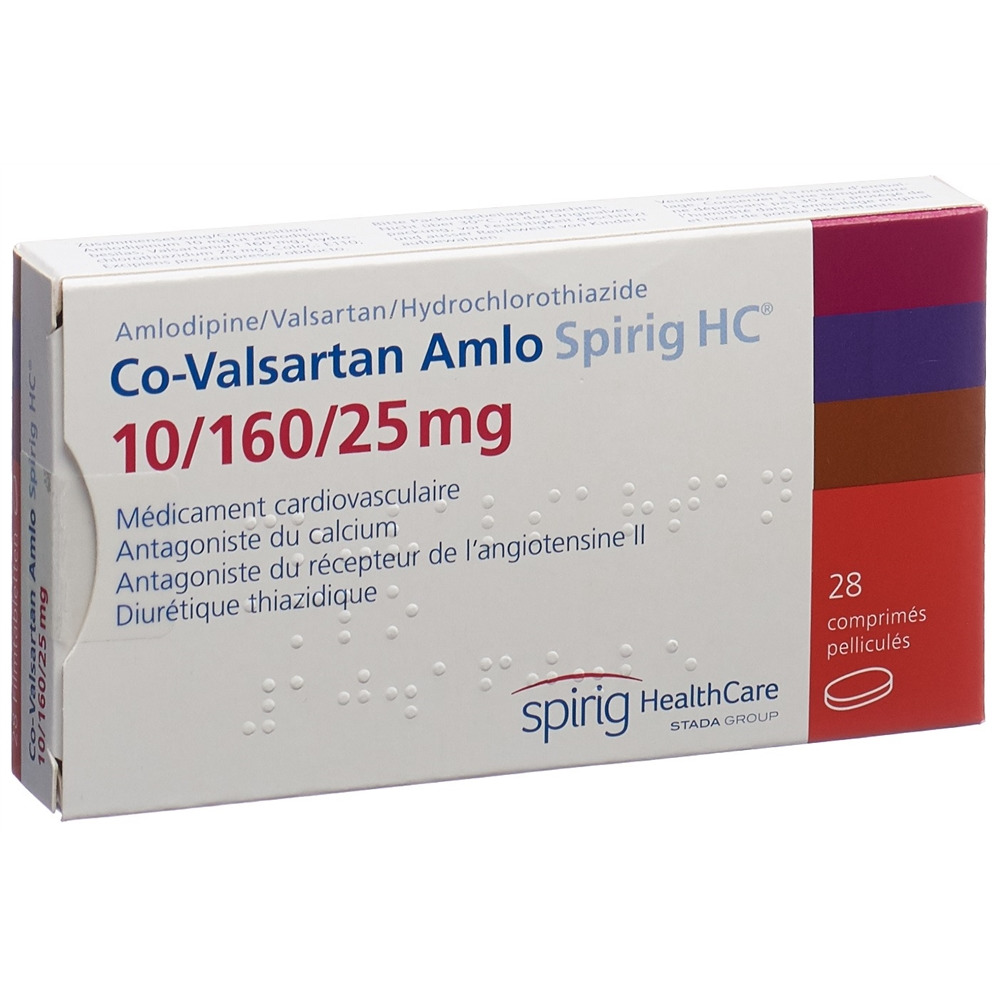 CO-VALSARTAN Amlo Spirig HC 10/160/25mg 28 pce