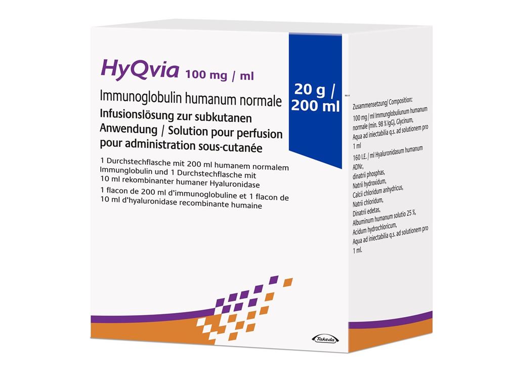 HyQvia 100 mg/ml, Infusionslösung zur subkutanen Anwendung