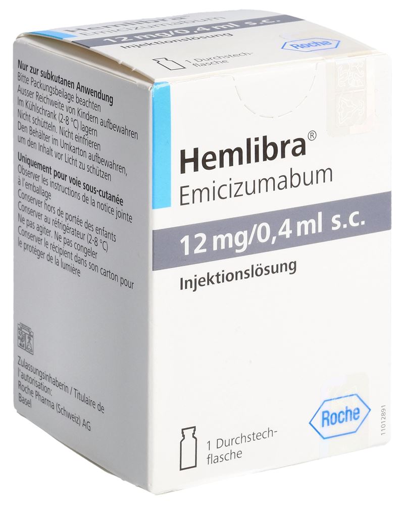 HEMLIBRA sous-cutané sol inj 12 mg/0.4 ml flac