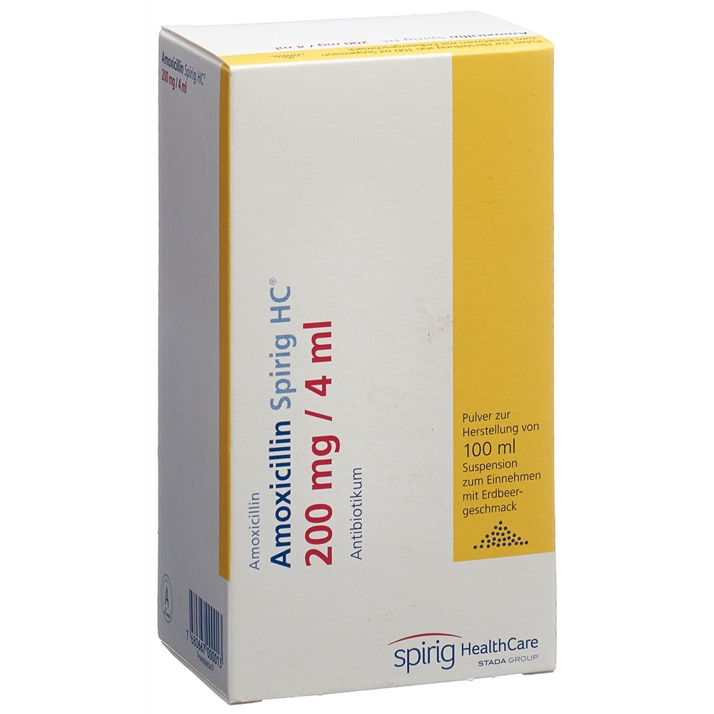 AMOXICILLINE Spirig HC susp 200 mg/4 ml 100 ml