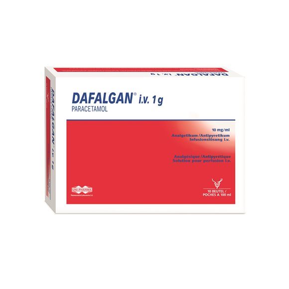 Dafalgan i.v. 1 g, Infusionslösung