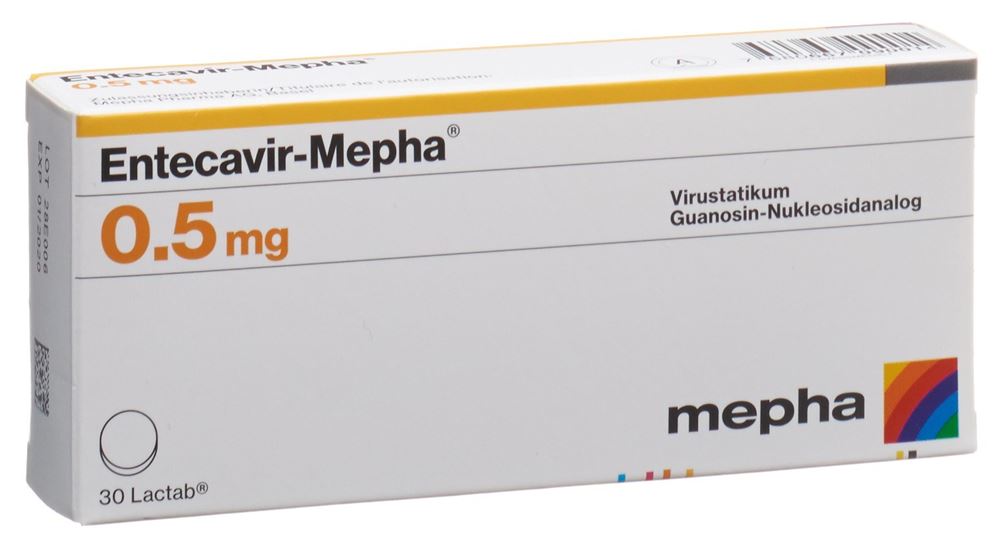 Entecavir-Mepha 0.5 mg, Filmtabletten