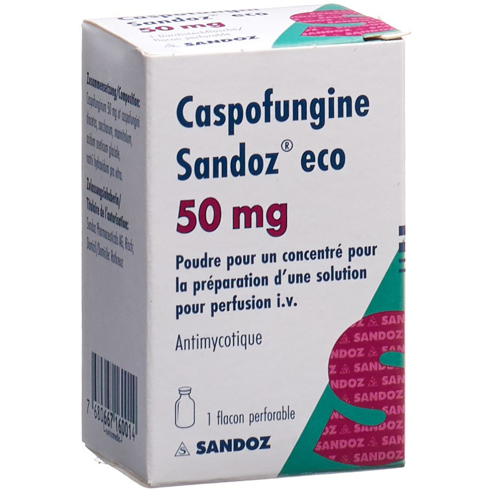 CASPOFUNGINE Sandoz eco subst sèche 50 mg vial