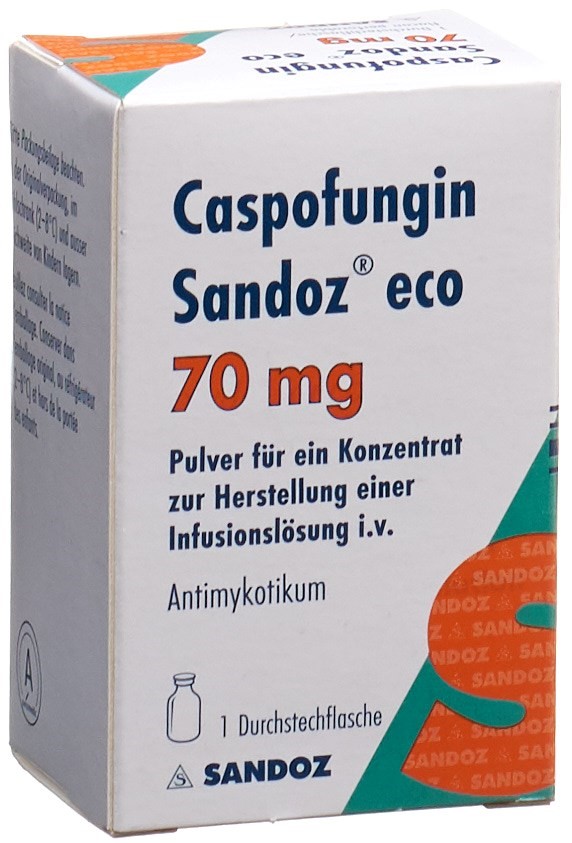 CASPOFUNGINE Sandoz eco subst sèche 70 mg vial