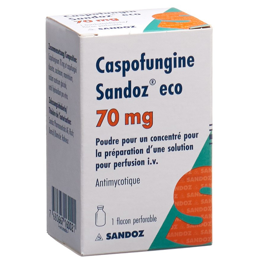 CASPOFUNGINE Sandoz eco subst sèche 70 mg vial