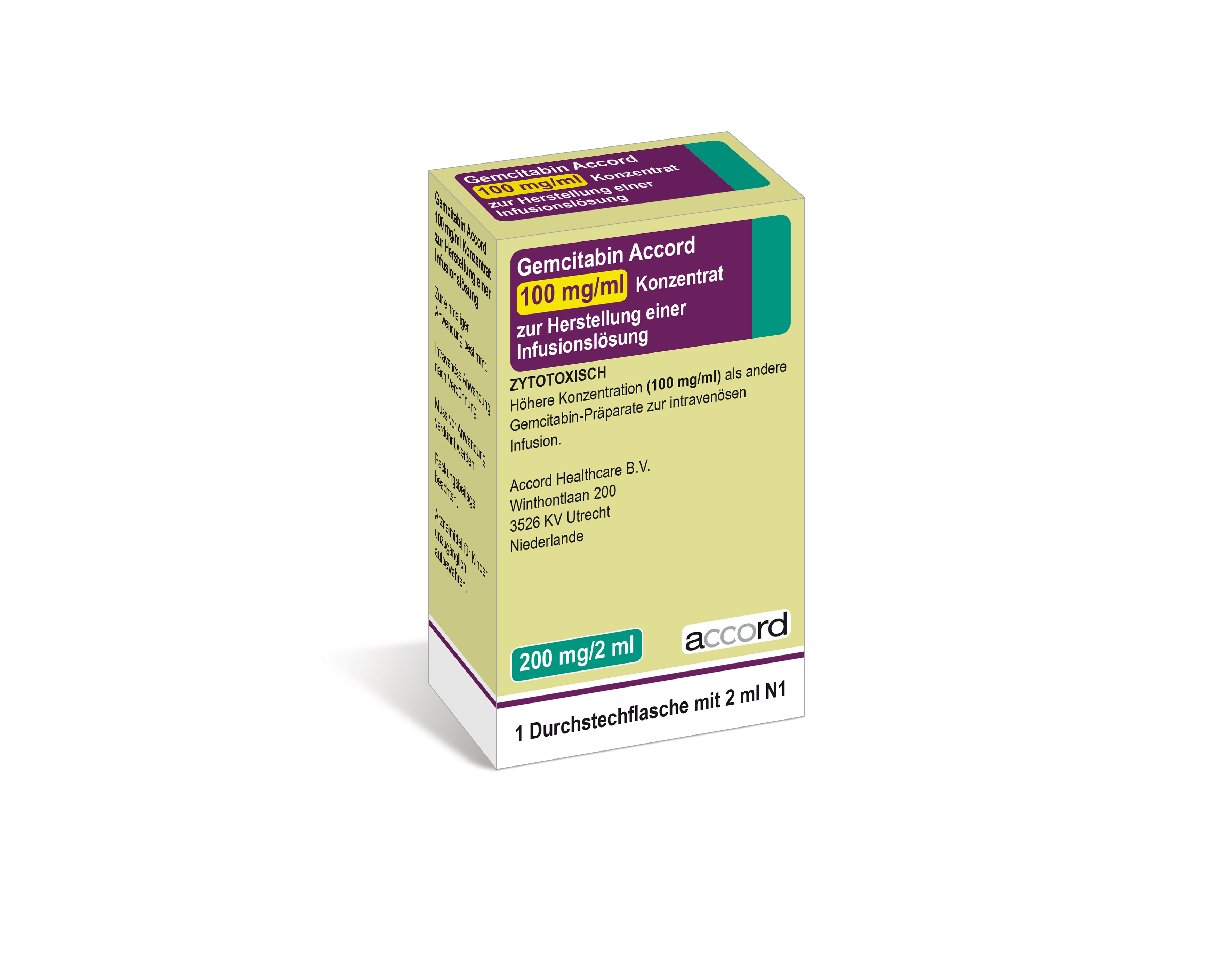 GEMCITABIN Accord 1000 mg/10ml flac