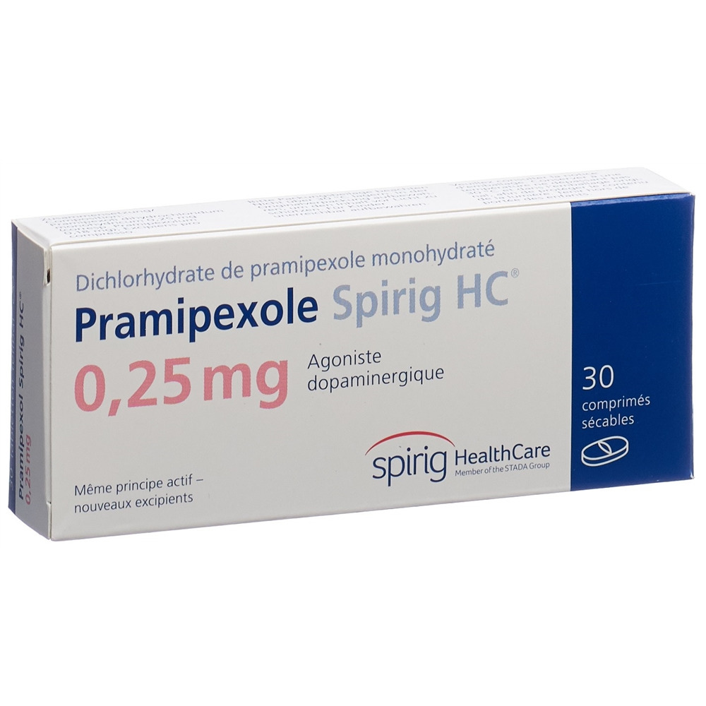 PRAMIPEXOLE Spirig HC cpr 0.25 mg 30 pce