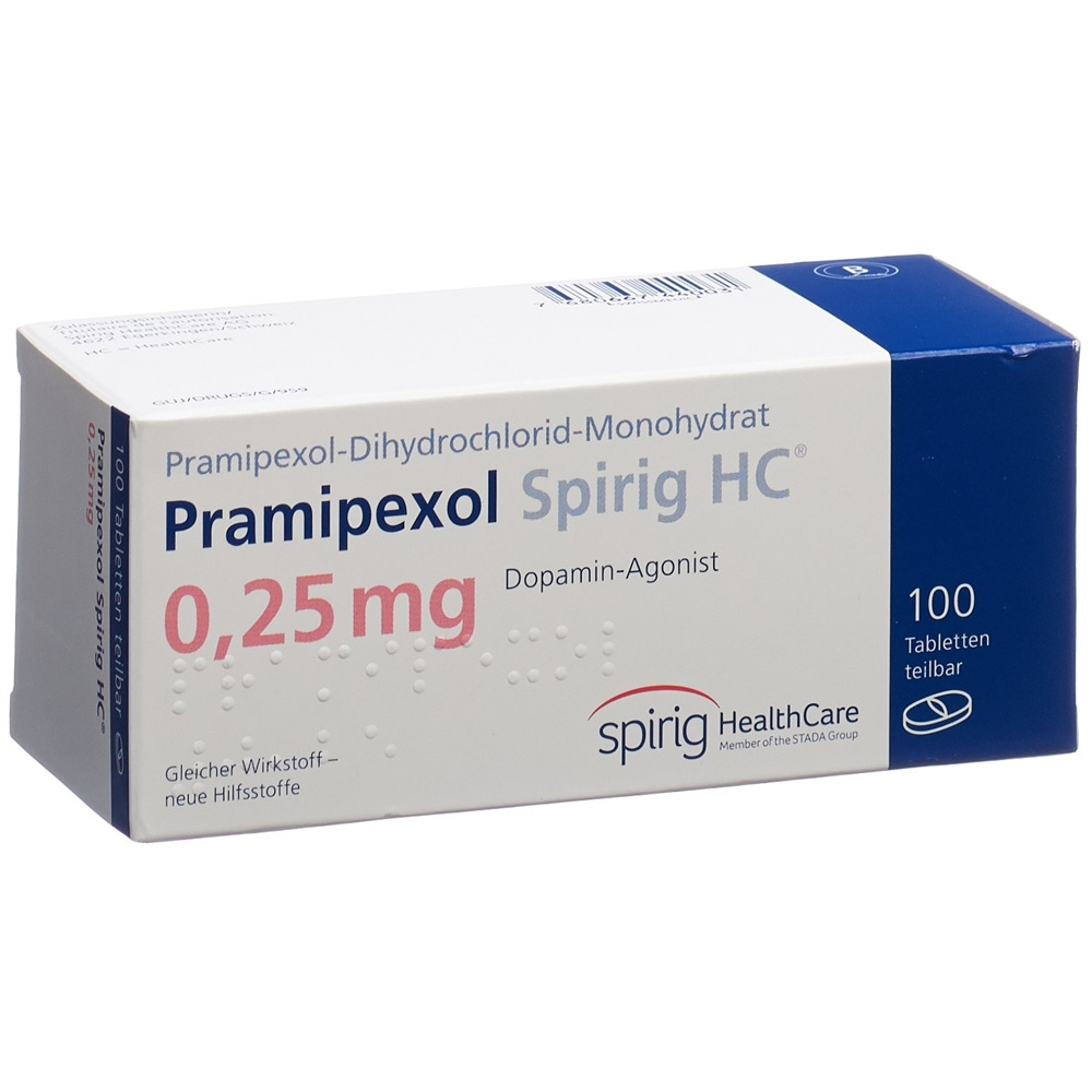PRAMIPEXOLE Spirig HC cpr 0.25 mg 100 pce