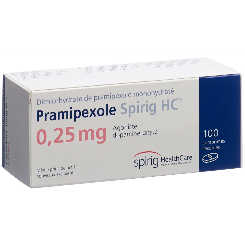 PRAMIPEXOLE Spirig HC cpr 0.25 mg 100 pce