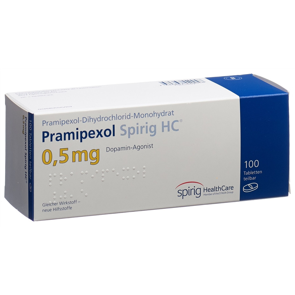 Pramipexol Spirig HC 0.5 mg, Tabletten