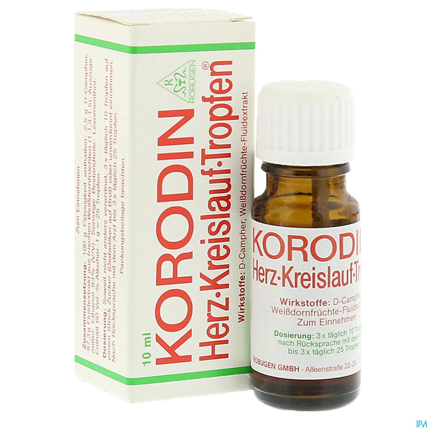 Korolind, Tropfen zum Einnehmen